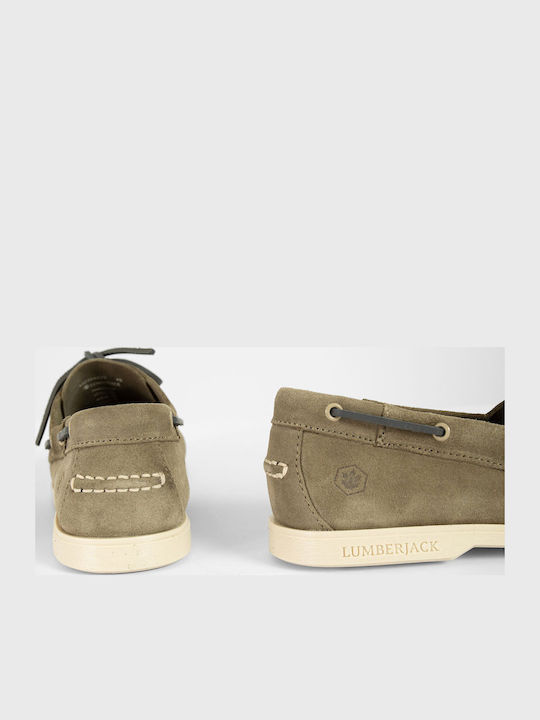 Navigator Ανδρικά Boat Shoes σε Πράσινο Χρώμα
