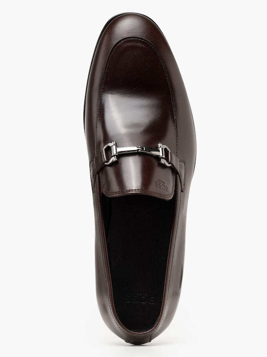 Δερμάτινα Ανδρικά Loafers σε Καφέ Χρώμα