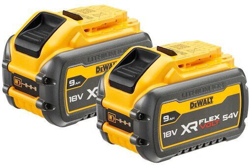 DEWALT Set 2 Werkzeugbatterien 18V mit Kapazität 9Ah