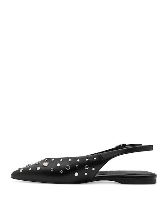 Women's Ballerina Shoes Slingback With Strap In Black Colour