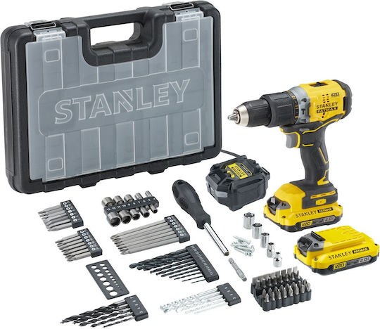 Stanley SFMCD715D2AF Schlagbohrschrauber Batteriebetrieb Brushless 18V 2x2Ah