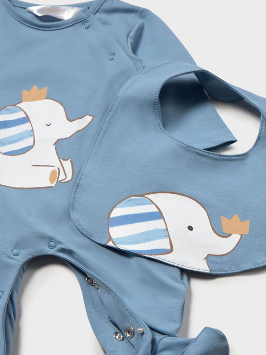 Mayoral Set Onesie with Accessories Light Blue 2pcs