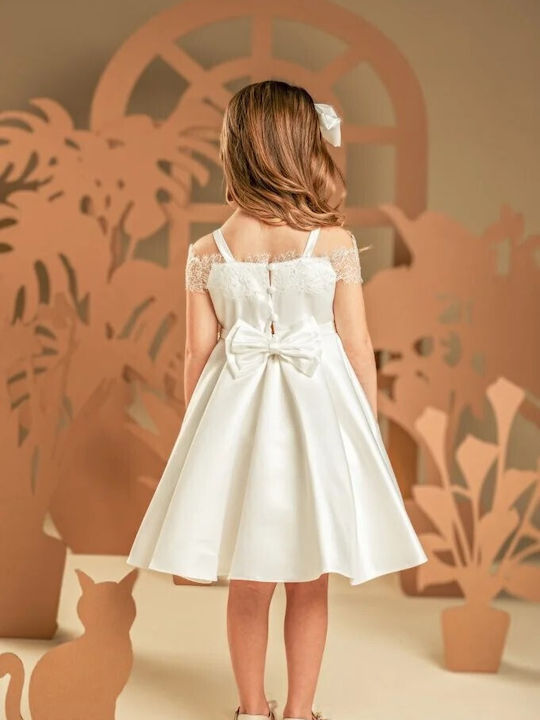 Baby Bloom Weißes Taufkleid aus Spitze