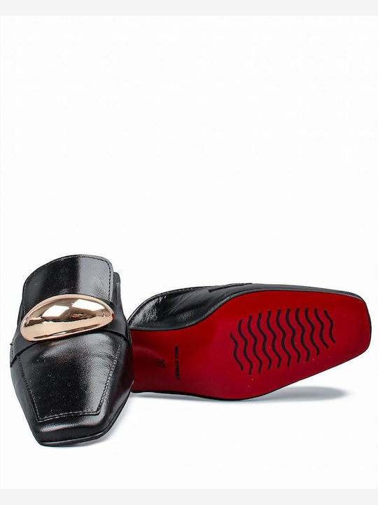 Mules With Heel In Black Colour