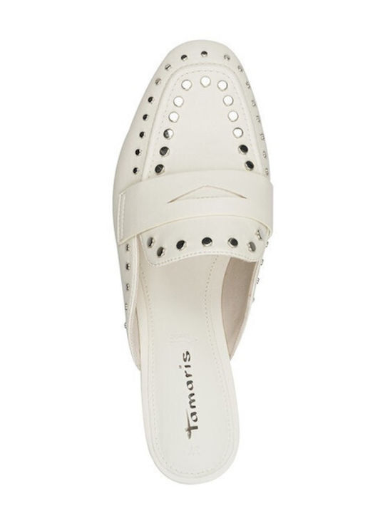 Flat Mules σε Λευκό Χρώμα