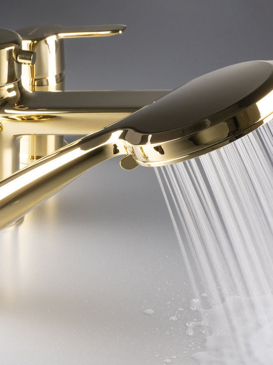 Deante Mixing Bathtub Faucet Thermostatic Complete Set Gold