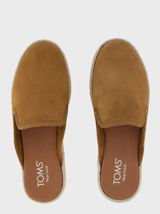Santiago Mule Espadrilles Flat Mules σε Πορτοκαλί Χρώμα