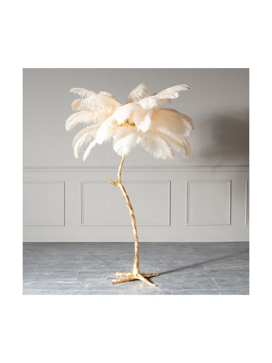 Supergreens Ostrich Floor Lamp H170xW120cm. Beige 3-0285