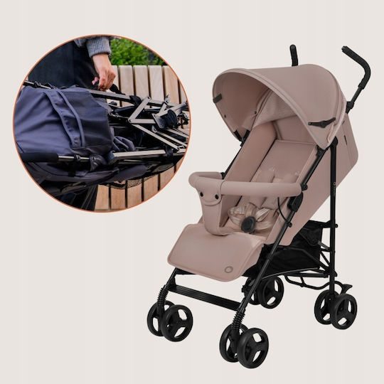 Lionelo Elia Καρότσι Μπαστούνι Kατάλληλο από 6+ Mηνών Beige Taupe
