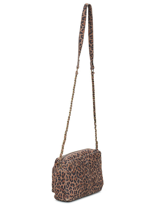 Leather Women's Shoulder Bag Brown