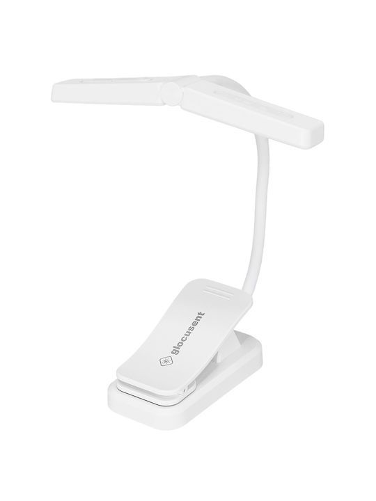 Glocusent Wiederaufladbar LED Schreibtischlampe in Weiß Farbe