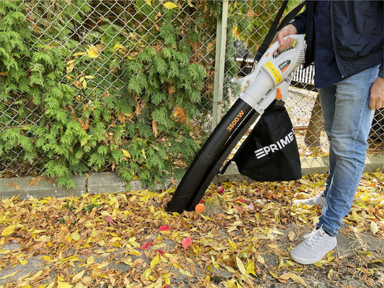 Prime3 Laubbläser / Sauger Handheld Elektrisch 3500W mit Lautstärkeregelung & Maximaler Luftgeschwindigkeit 270km/h