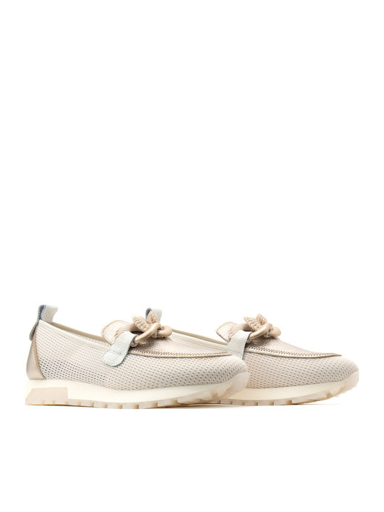 Women's Loafers in Beige Colour