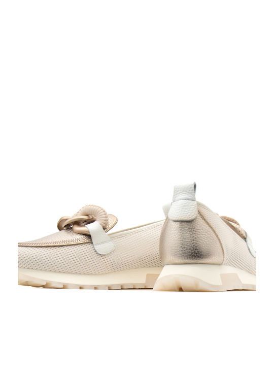 Women's Loafers in Beige Colour