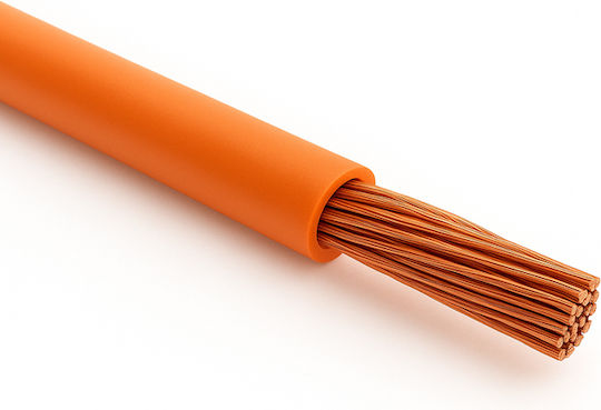 Nyaf Power Cord Type with Cable Properties 1x0.75mm² in Orange Colour 100m