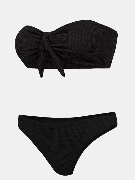 Set Bikini με Αφαιρούμενη Ενίσχυση Μαύρο