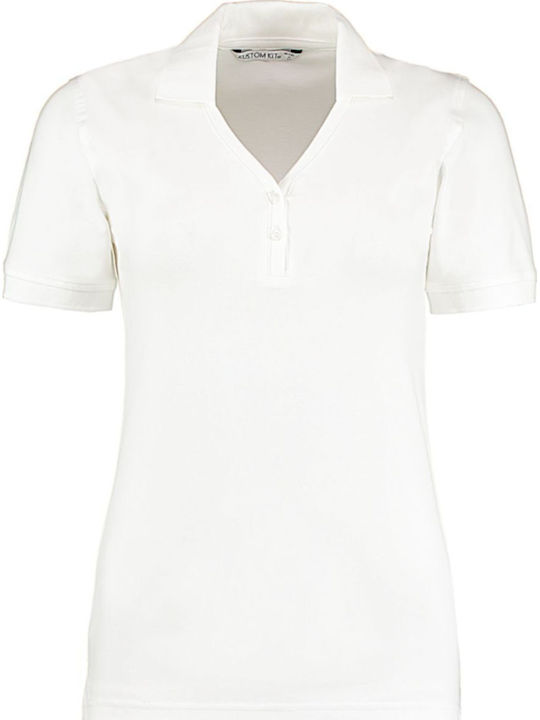 Kustom Kit Γυναικείο Διαφημιστικό T-shirt Κοντομάνικο White