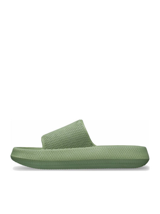 Women's Flip Flops in Green Color