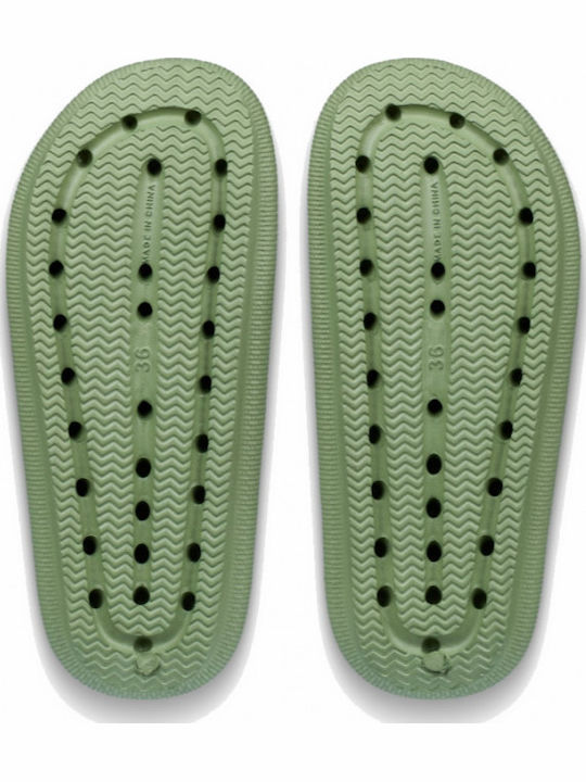 Women's Flip Flops in Green Color