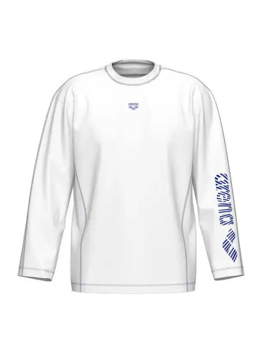 Arena Men's Long Sleeve Sun Protection Shirt White