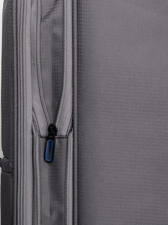 Benzi Βαλίτσες Ταξιδιού Υφασμάτινες Γκρι με 4 Ρόδες Σετ 3τμχ