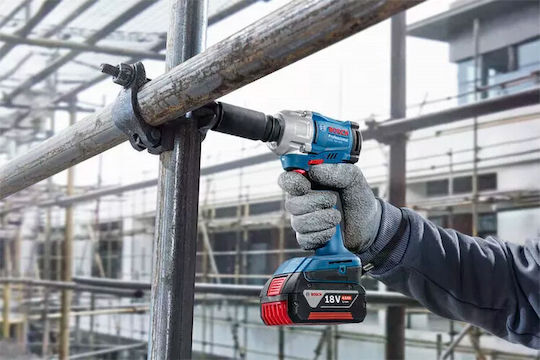Bosch GDS 18V-350 Professional Brushless Μπουλονόκλειδο Μπαταρίας 18V Solo με Υποδοχή 1/2"