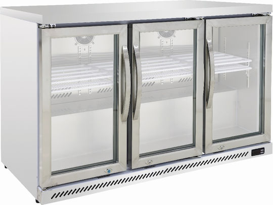 Karamco GN-320L Beverage Refrigerator Back Bar 320lt with Three Doors Height 89.5cm x Width 133.5cm x Length 51cm