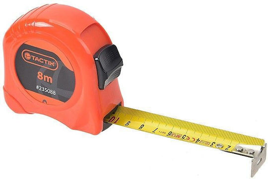 Tactix Banda de măsurat cu resetare automată 16mm x 3m