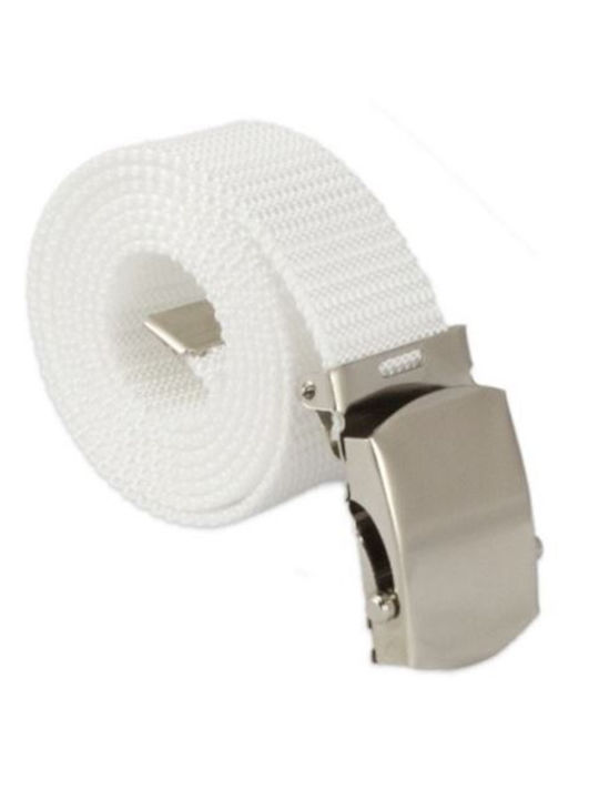 Cataramă Curea Bărbați Material Textil Albă Cataramă Curea Bărbați Material Textil Albă
