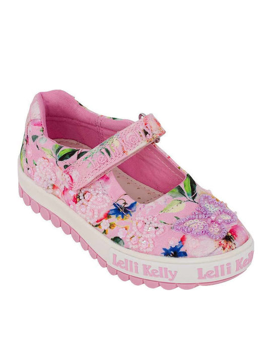 Kinder Pumps & Ballerinas Anatomische mit Schnürung Stoffballerinas Rosa