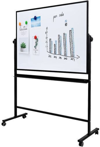 Deli Magnetic Tablă marker Tablă de seminar Pe roți 90x120cm