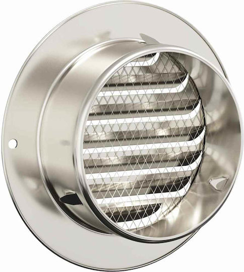 vidaXL Belüftungszubehör 4 Stück Silber 100 mm Edelstahl Silber 42019372