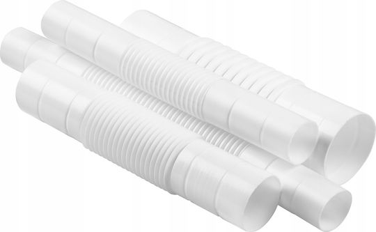 Flexibler gewinkelter gerader Rohrverbinder Weiß Zcl-16 Packung 100 Stk