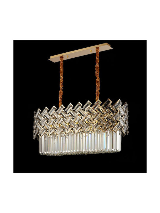 ARlight Candelabru 7xE14 cu Cristale Auriu 0104515