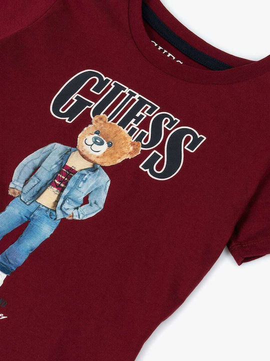 Παιδικό T-shirt Μπορντό