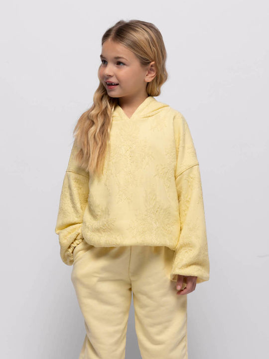 Kids Sweatpants Set Yellow 2pcs