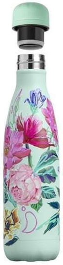 Chilly's Original Series Floral Μπουκάλι Θερμός Ανοξείδωτο BPA Free 500ml Πολύχρωμο