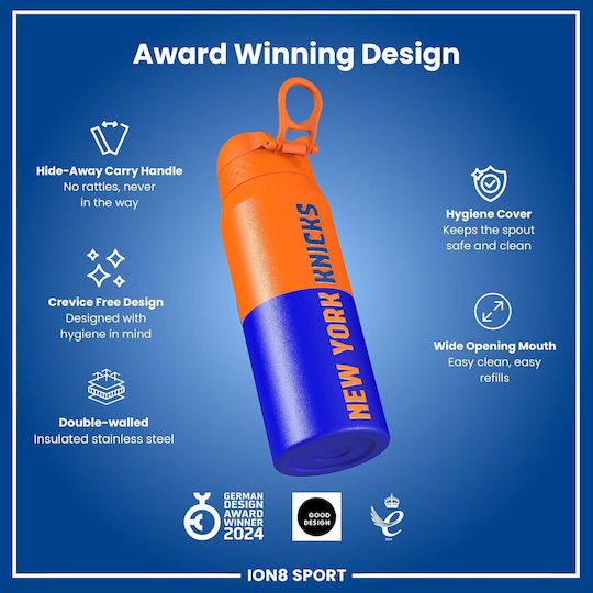 Ion8 Μπουκάλι Θερμός Ανοξείδωτο 750ml Nba New York Knicks