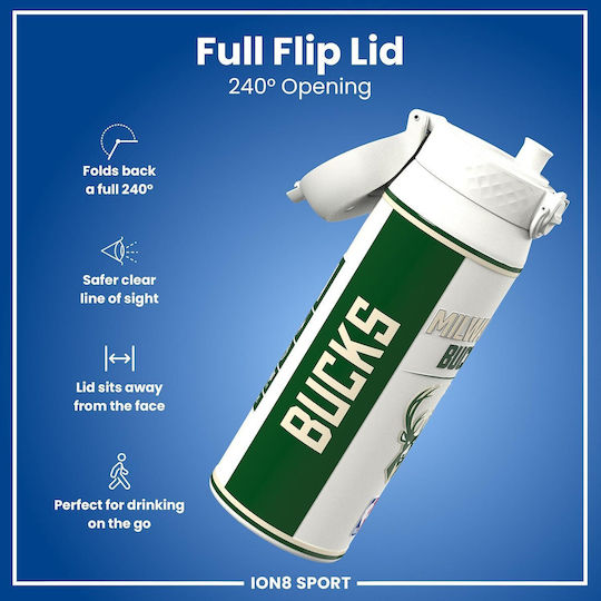 Ion8 Ion8 Edelstahl Thermosflasche 750ml NBA Milwaukee Bucks