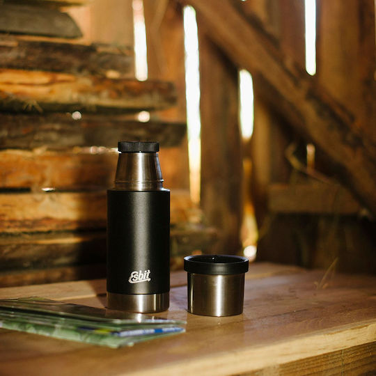Esbit Sculptor Bottle Thermos Stainless Steel 500ml Black