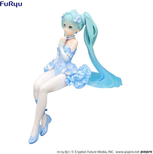 FuRyu Hatsune Miku Opritor De Tăiței - Zână A Florii Nemophila Găleată Albastră Figurină 15 cm