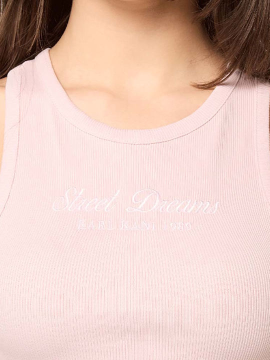 Women's Sports Crop Sleeveless Top Pink