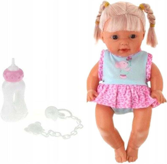 Baby Doll In Carrier Bottle Pacifier Talks Babbles Pees