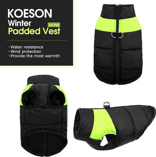 Animal Dog Coat Green Back Length 32 cm
