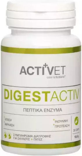 Activet Συμπλήρωμα Διατροφής Σκύλου σε Δισκία 30 tabs για Γαστρεντερικές Διαταραχές