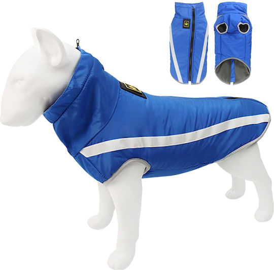 Animal Hundemantel Für Hunde Wasserdicht Winddicht Blau Mit Rückenlänge 72 cm