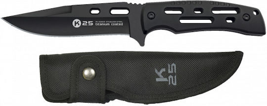 K25 Blade Knife Black in Sheath