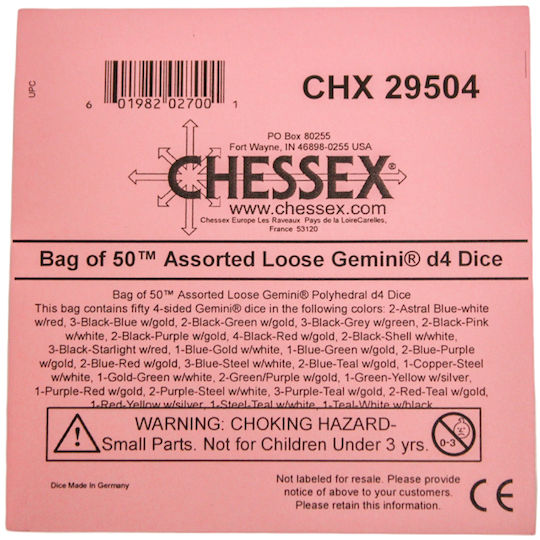 Undurchsichtige Polyedrische Würfel D4