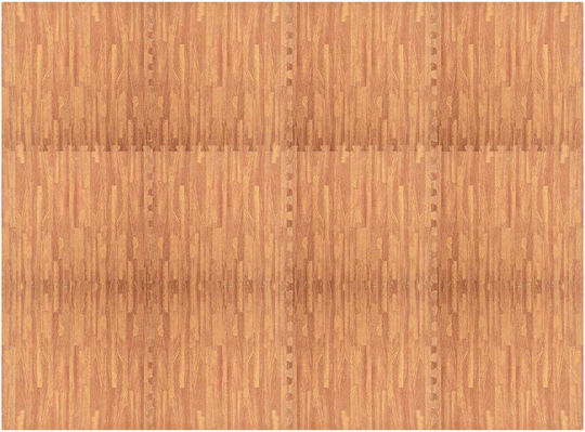 vidaXL Δάπεδα Παζλ Γυμναστηρίου Καφέ 60x60x1cm 12τμχ