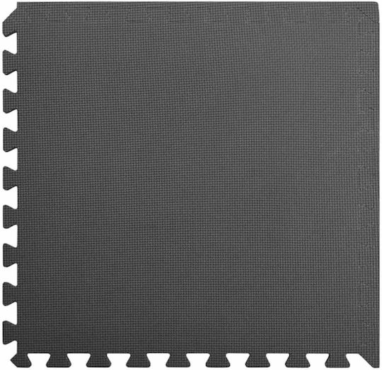 vidaXL Δάπεδα Παζλ Γυμναστηρίου Μαύρα 60x60x1cm 24τμχ